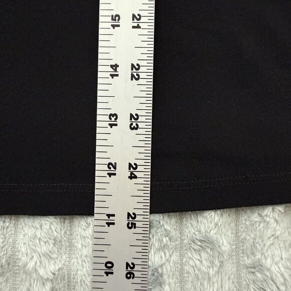 INC International Concepts Top Women Med Strappy Black White Cold Shoulder Shirt - Picture 5 of 9